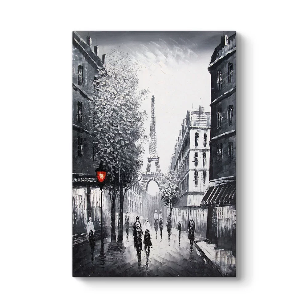 Siyah Beyaz Paris Kule Tablo - Model 2
